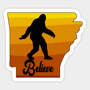 Arkansas Sasquatch Believe Design Sticker